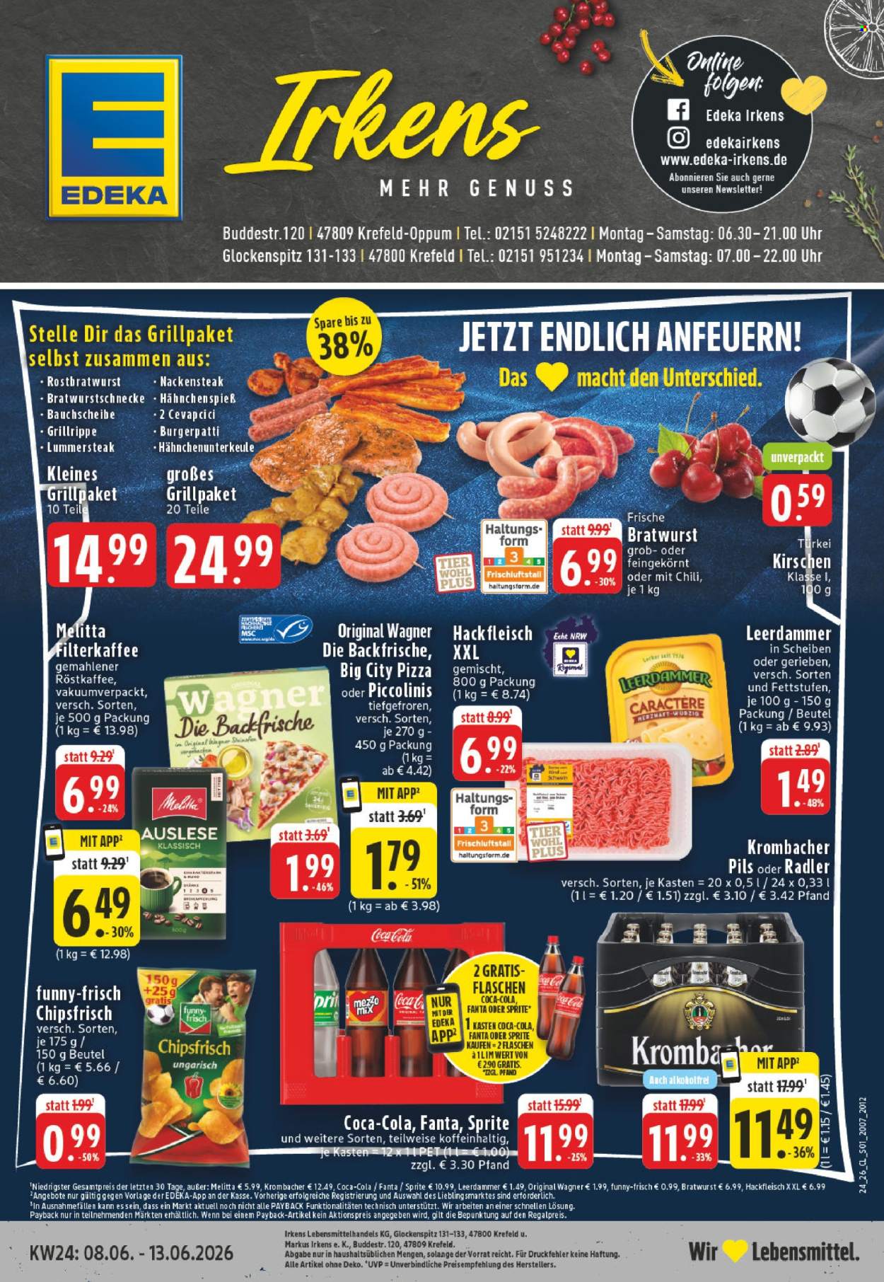 Leták Edeka - 8.6.2026 - 13.6.2026. Strana 1