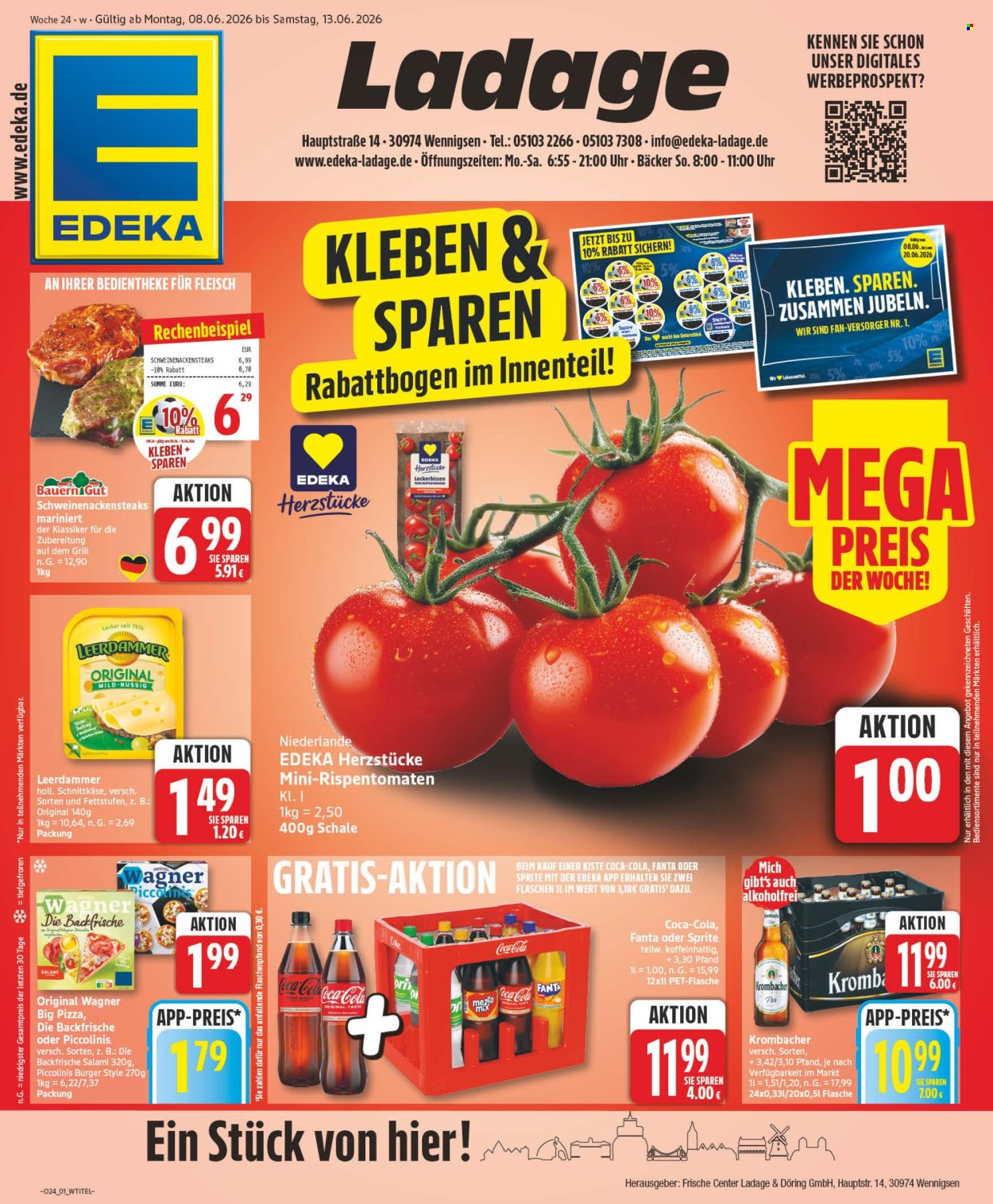 Leták Edeka - 8.6.2026 - 13.6.2026. Strana 1