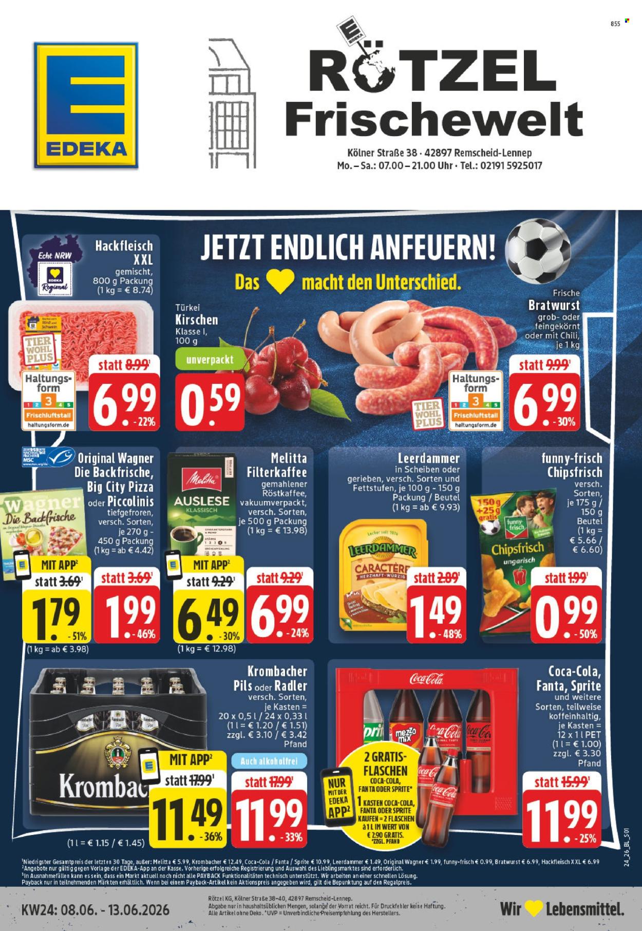 Leták Edeka - 8.6.2026 - 13.6.2026. Strana 1