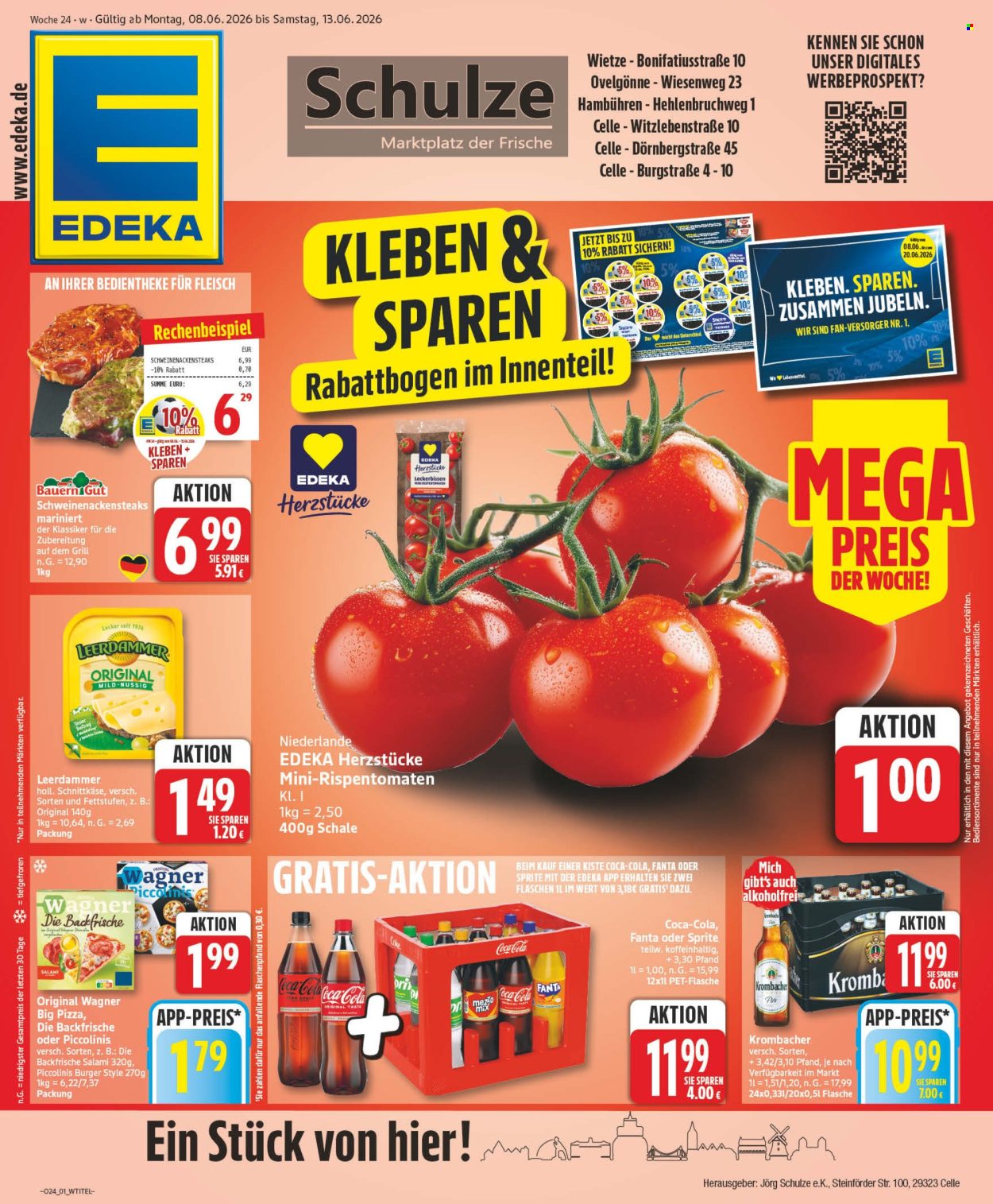 Leták Edeka - 8.6.2026 - 13.6.2026. Strana 1