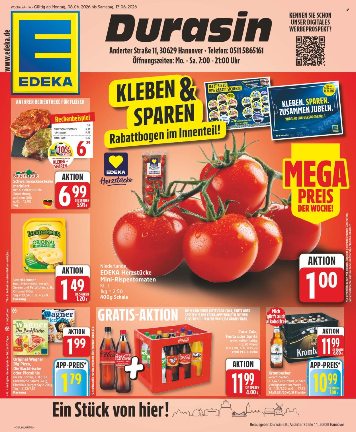 Leták Edeka - 8.6.2026 - 13.6.2026. Strana 1