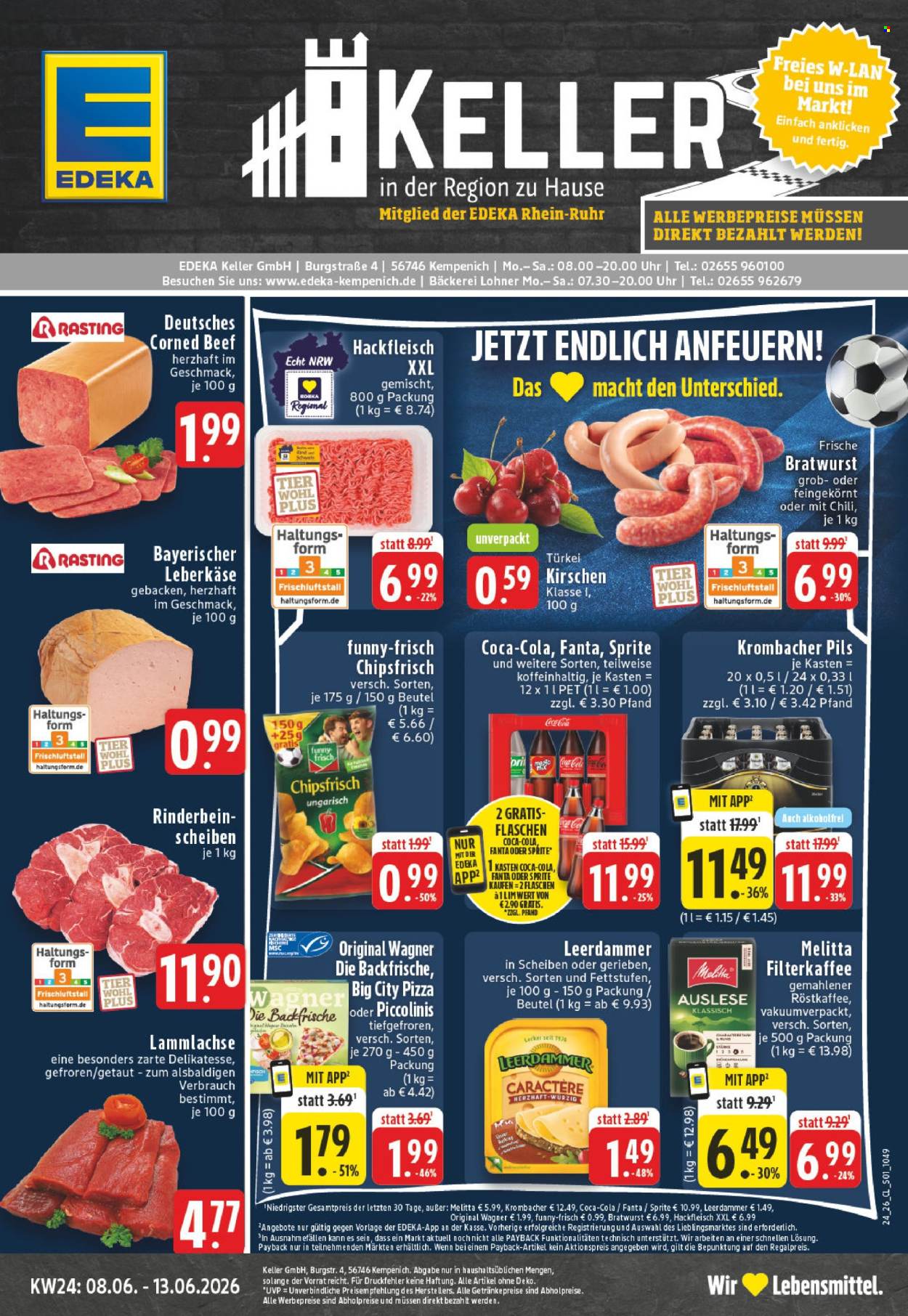 Leták Edeka - 8.6.2026 - 13.6.2026. Strana 1