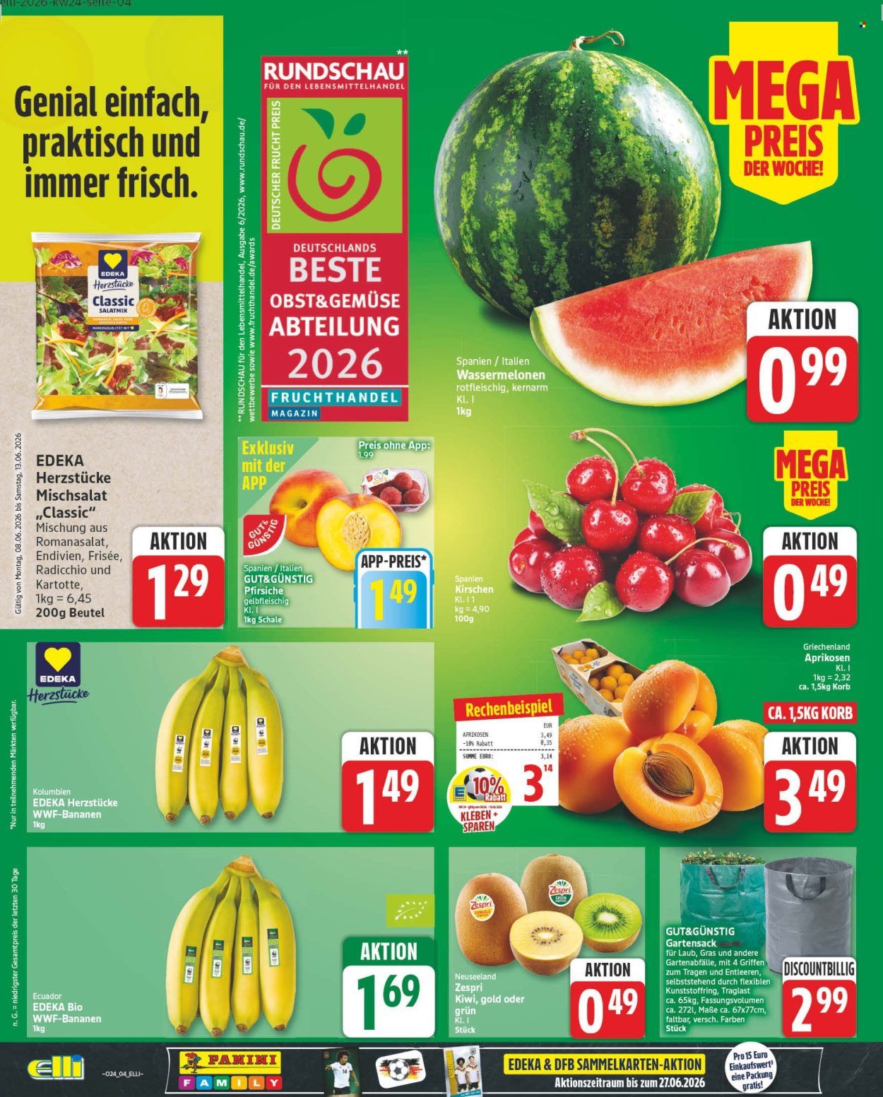 Leták Edeka - 8.6.2026 - 13.6.2026. Strana 4