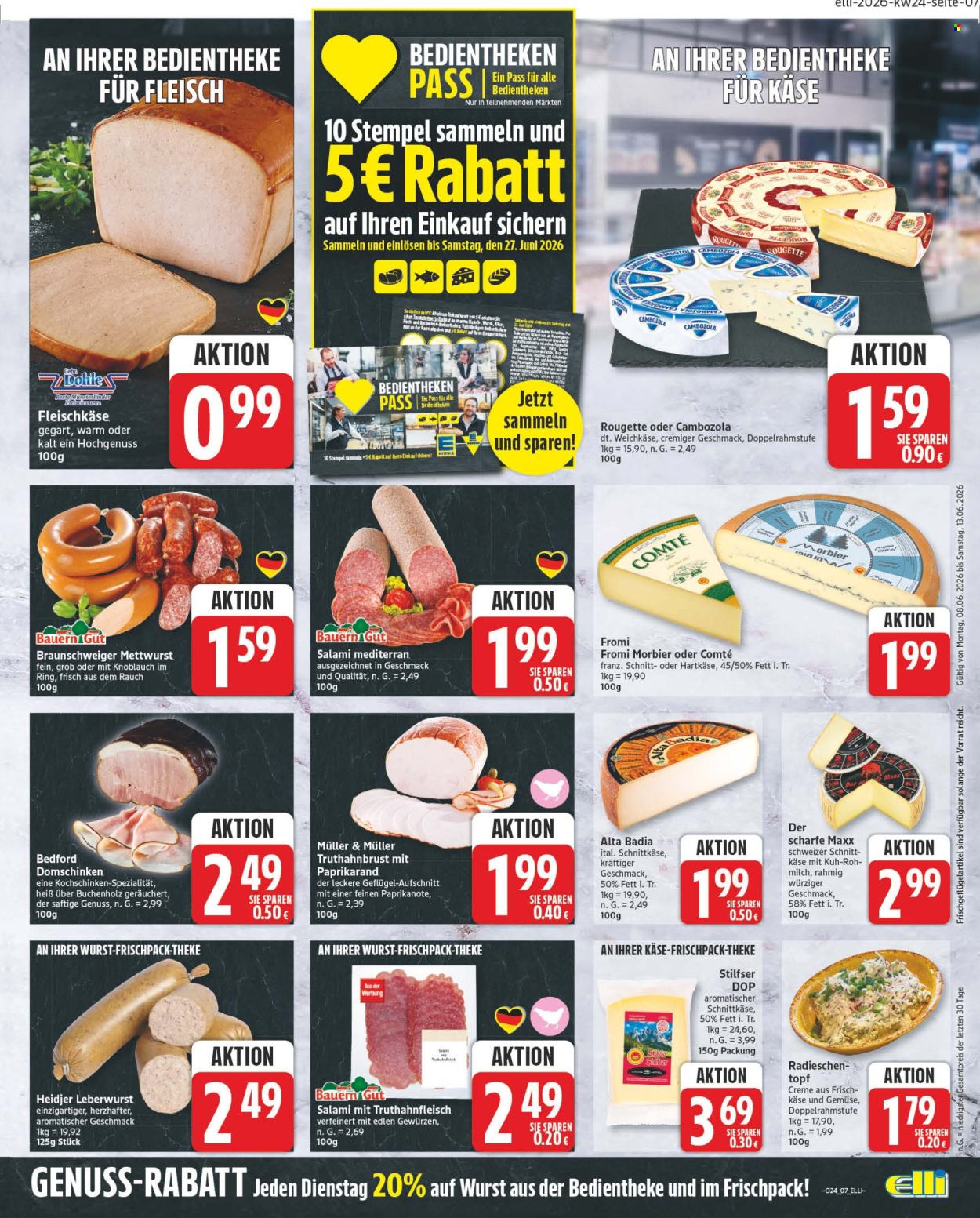 Leták Edeka - 8.6.2026 - 13.6.2026. Strana 7