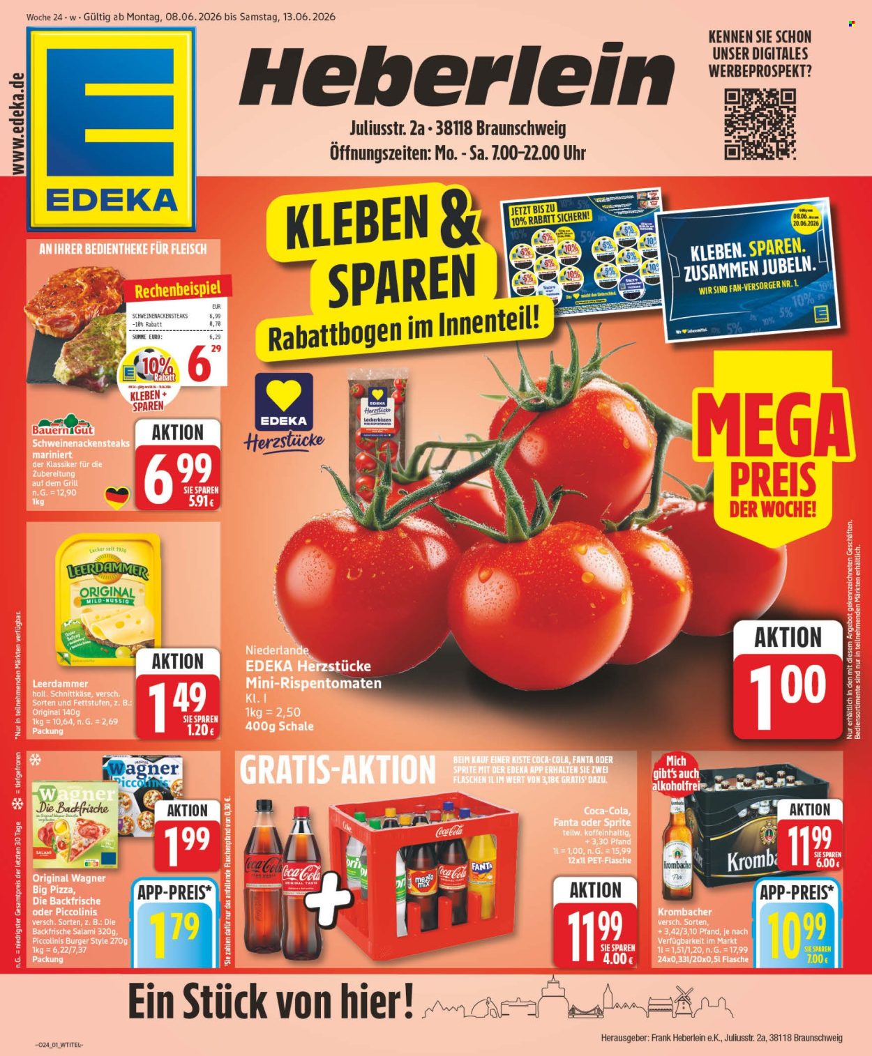 Leták Edeka - 8.6.2026 - 13.6.2026. Strana 1