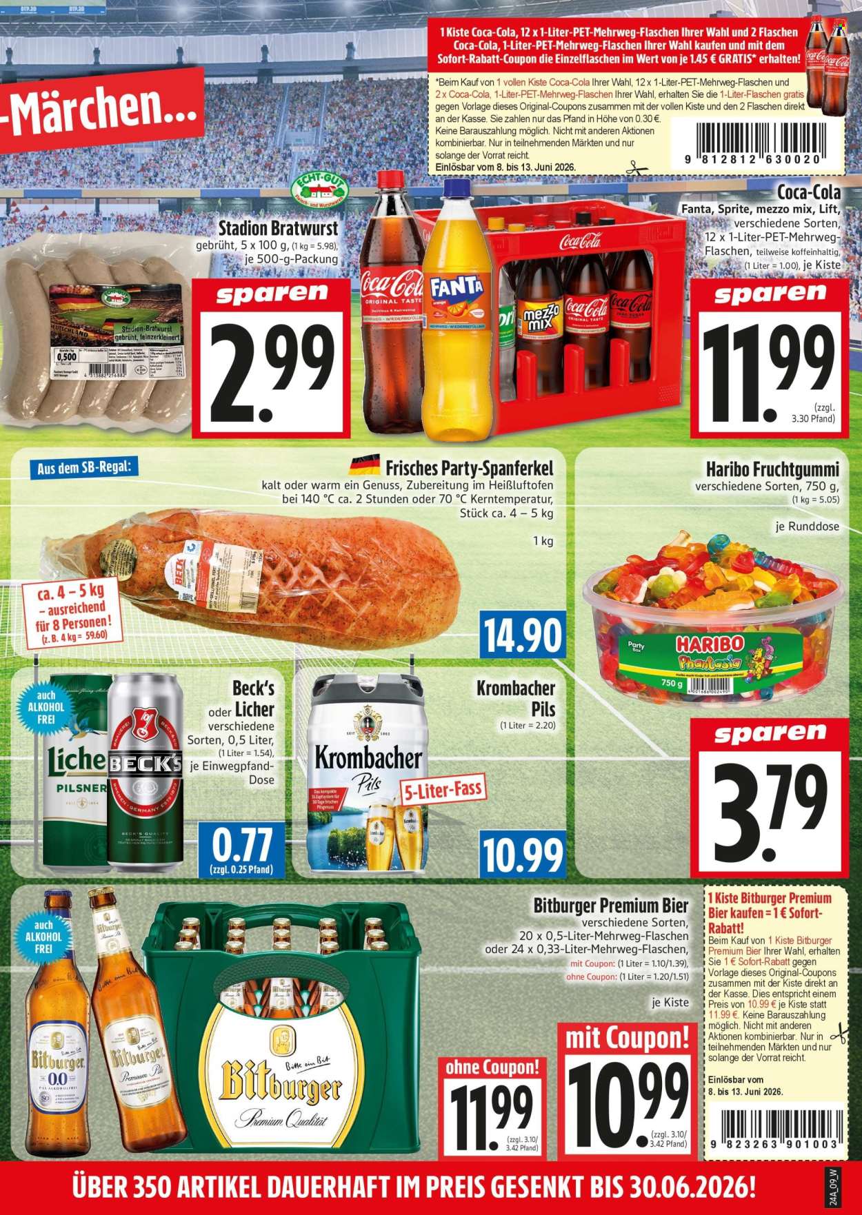 Leták Edeka - 8.6.2026 - 13.6.2026. Strana 9