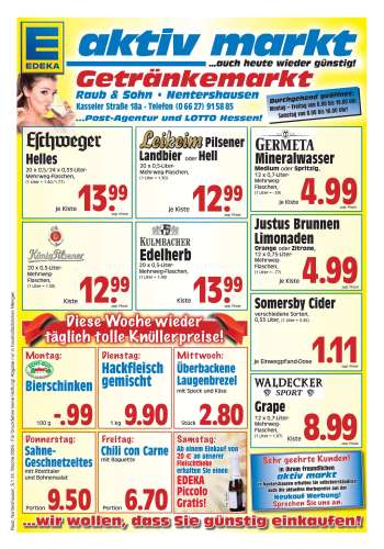 Prospekte Edeka - 8.06.2026 - 13.06.2026.