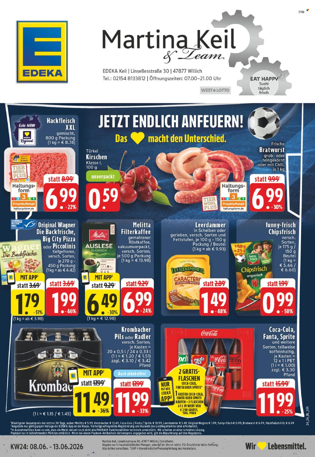 Leták Edeka - 8.6.2026 - 13.6.2026. Strana 1