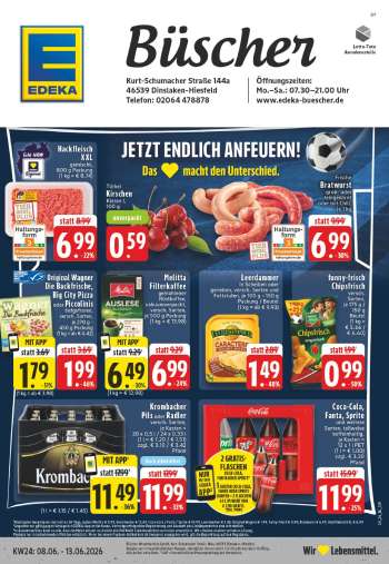 Prospekte Edeka - 8.06.2026 - 13.06.2026.
