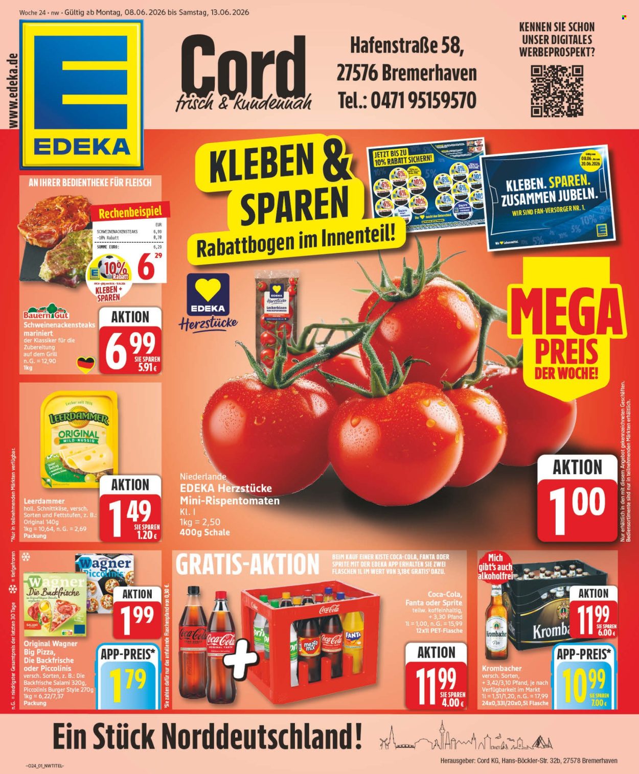 Leták Edeka - 8.6.2026 - 13.6.2026. Strana 1