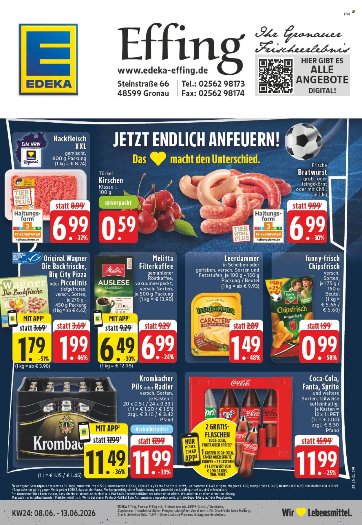 Leták Edeka - 8.6.2026 - 13.6.2026. Strana 1
