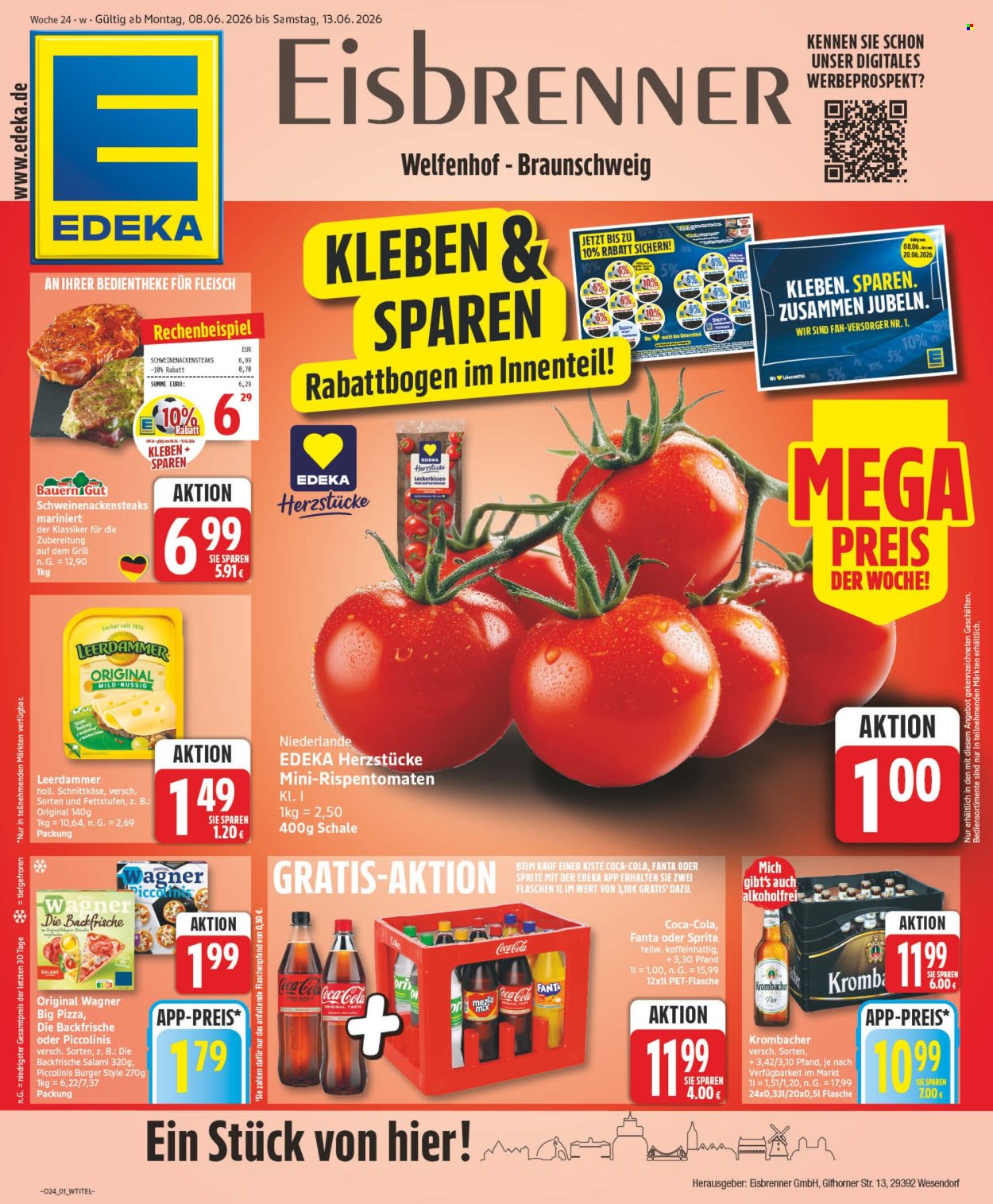 Leták Edeka - 8.6.2026 - 13.6.2026. Strana 1