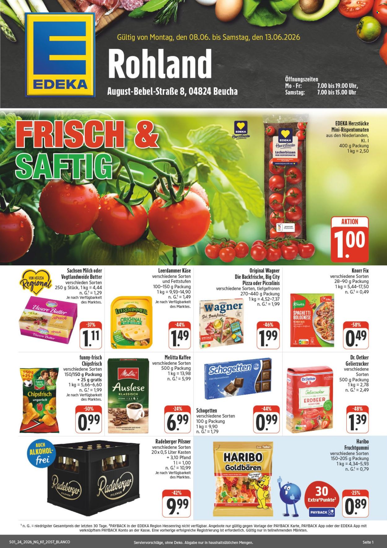 Leták Edeka - 8.6.2026 - 13.6.2026. Strana 1