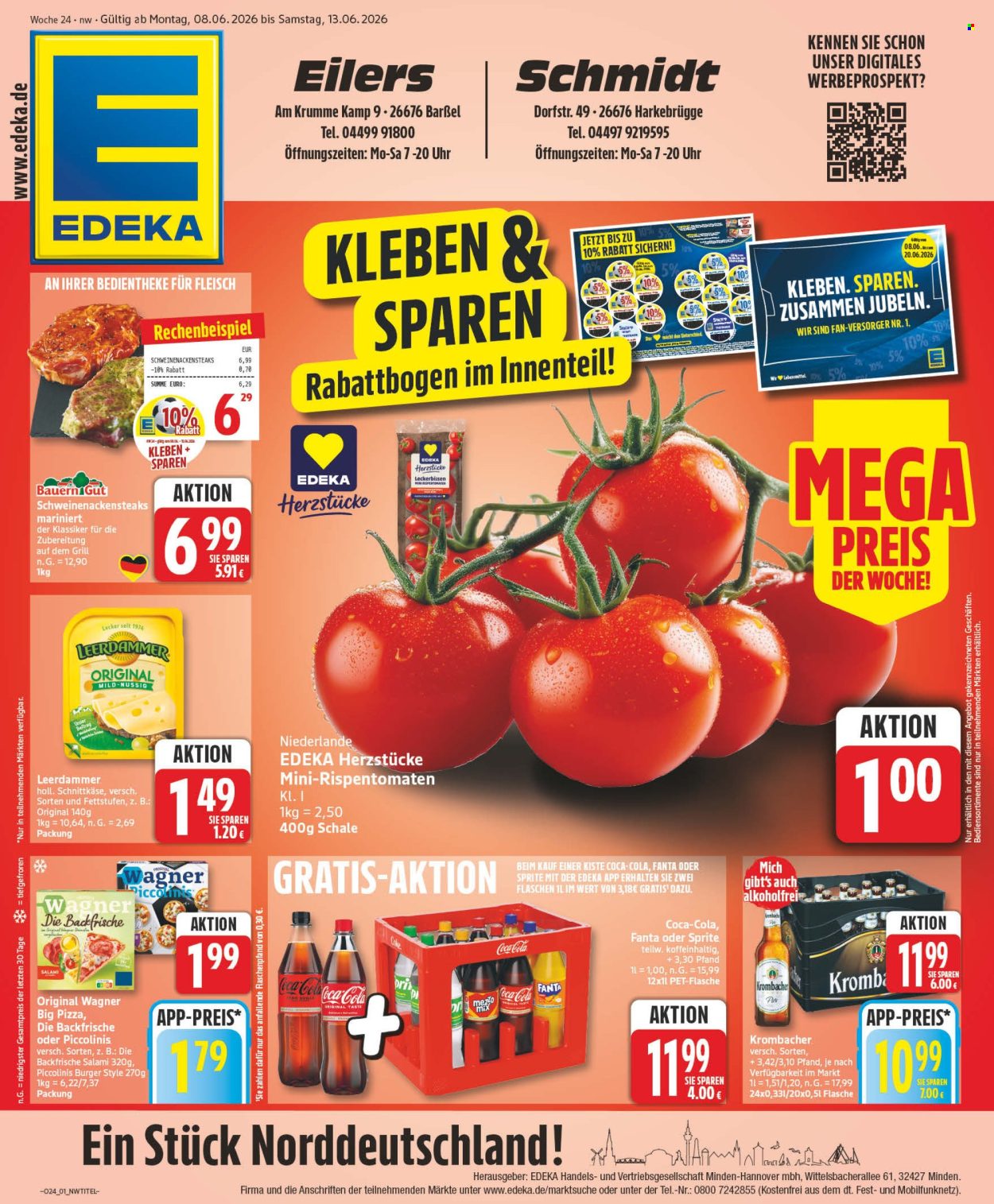 Leták Edeka - 8.6.2026 - 13.6.2026. Strana 1