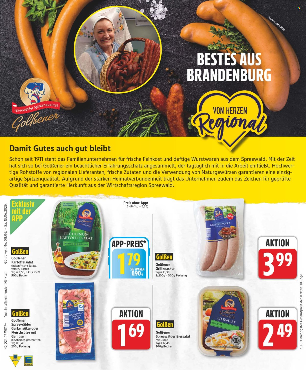 Leták Edeka - 8.6.2026 - 13.6.2026. Strana 17
