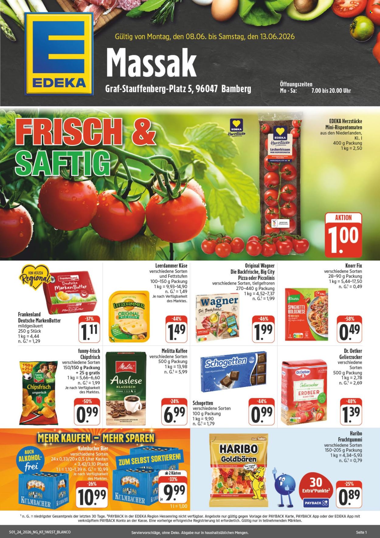 Leták Edeka - 8.6.2026 - 13.6.2026. Strana 1