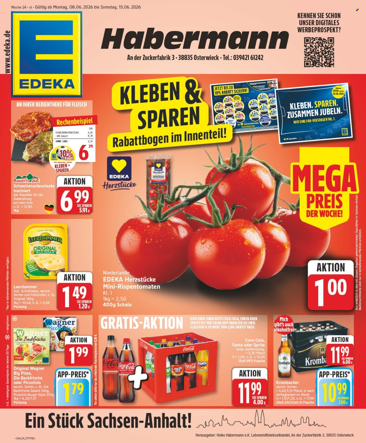 Leták Edeka - 8.6.2026 - 13.6.2026. Strana 1