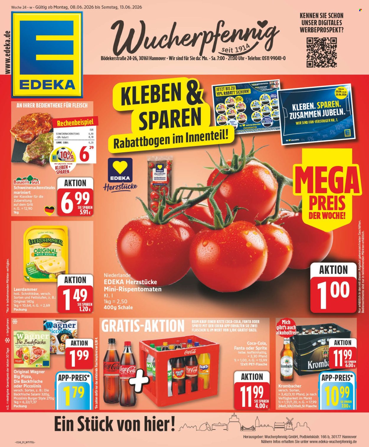 Leták Edeka - 8.6.2026 - 13.6.2026. Strana 1