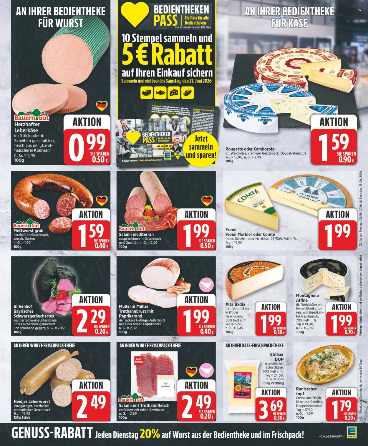 Leták Edeka - 8.6.2026 - 13.6.2026. Strana 7