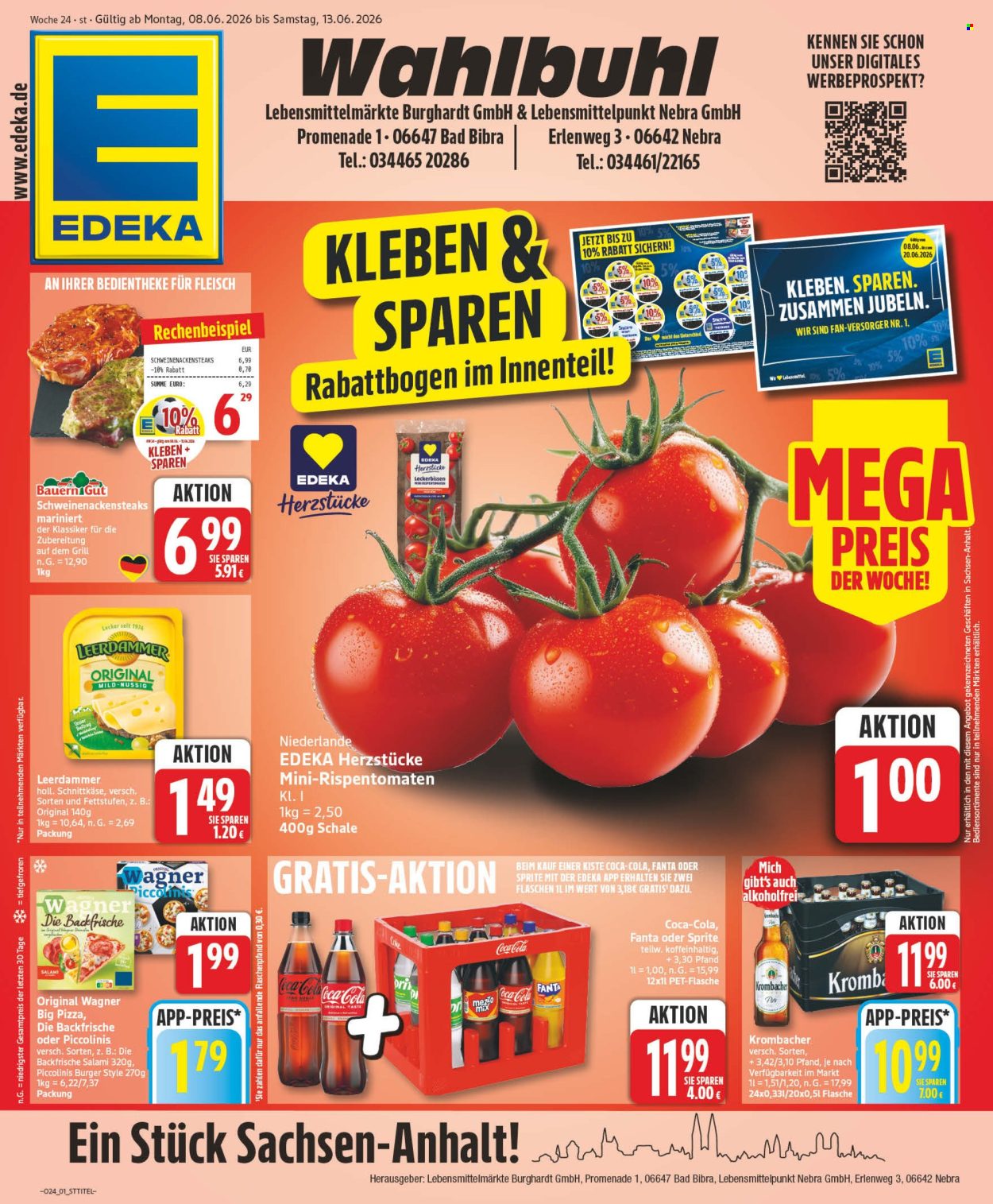 Leták Edeka - 8.6.2026 - 13.6.2026. Strana 1