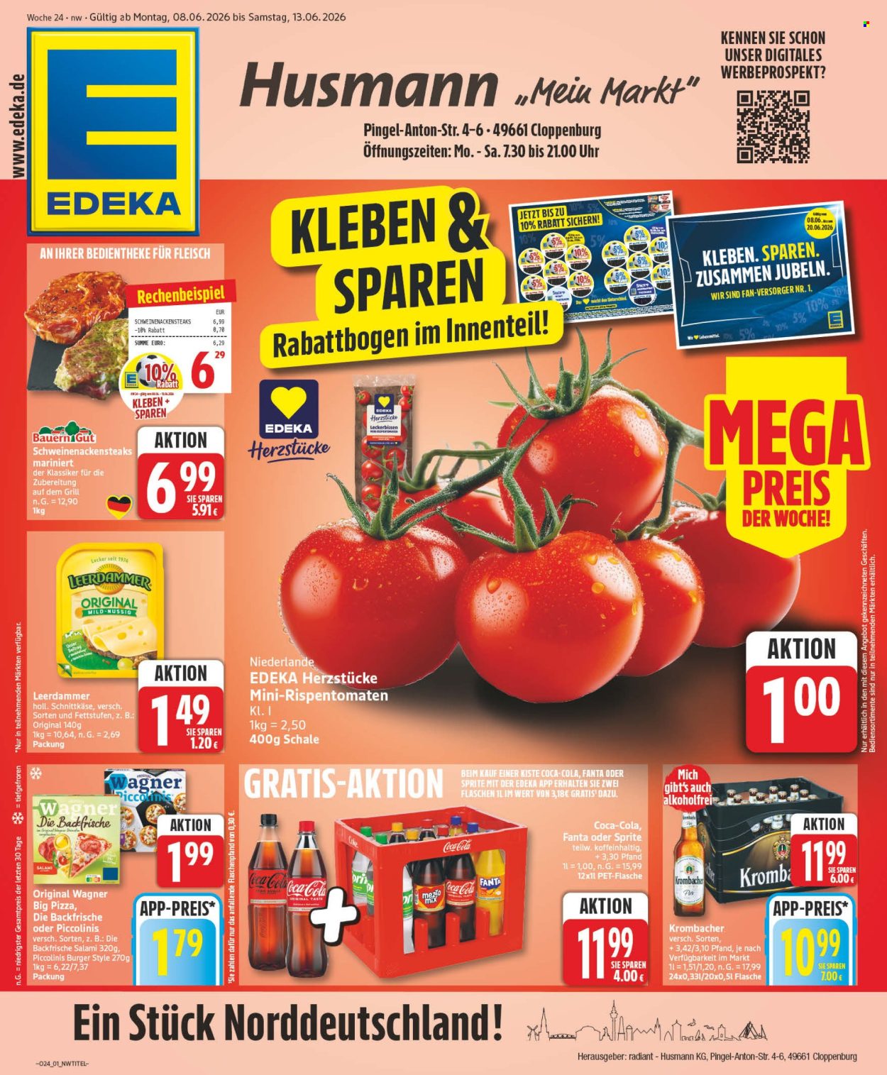 Leták Edeka - 8.6.2026 - 13.6.2026. Strana 1