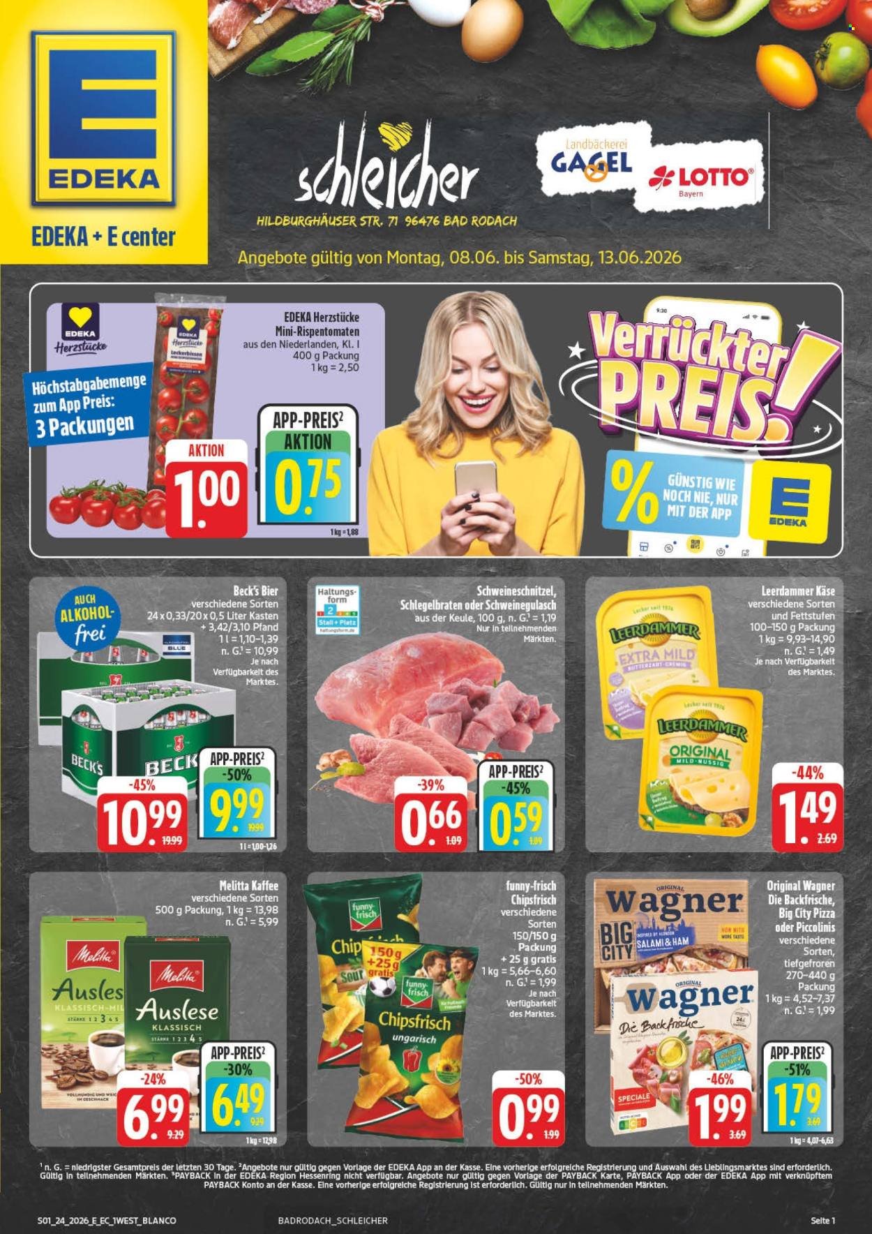 Leták Edeka - 8.6.2026 - 13.6.2026. Strana 1