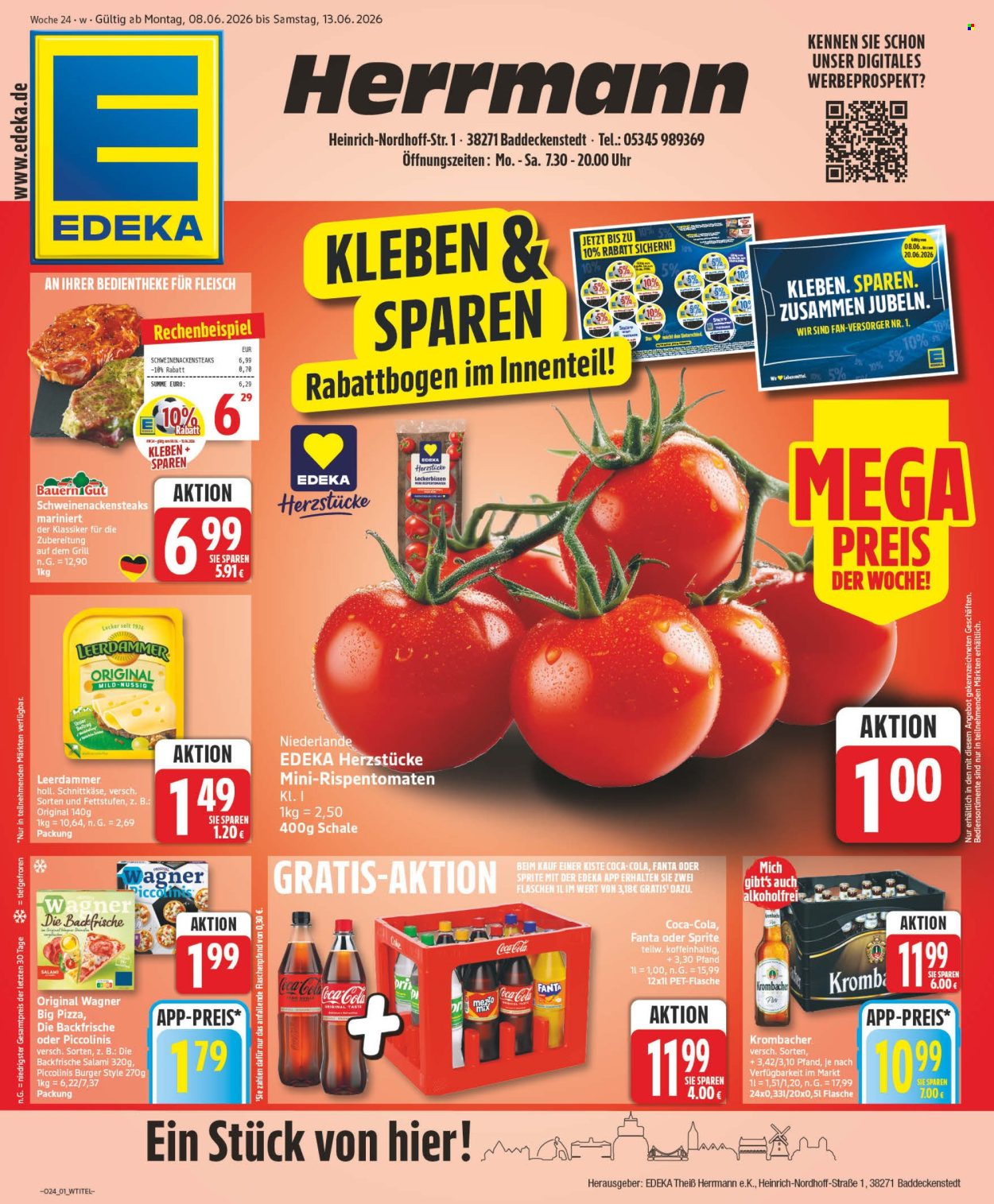 Leták Edeka - 8.6.2026 - 13.6.2026. Strana 1