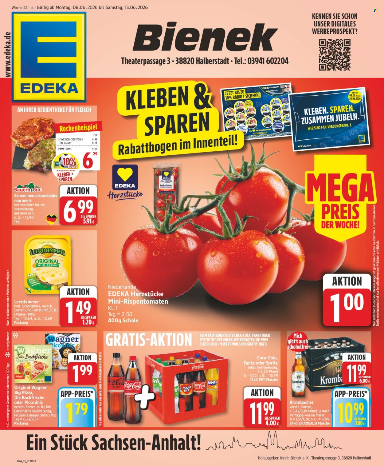 Leták Edeka - 8.6.2026 - 13.6.2026. Strana 1