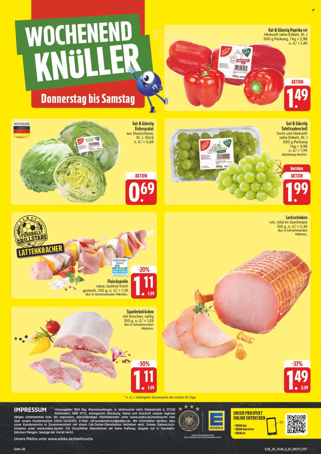 Leták Edeka - 8.6.2026 - 13.6.2026. Strana 28
