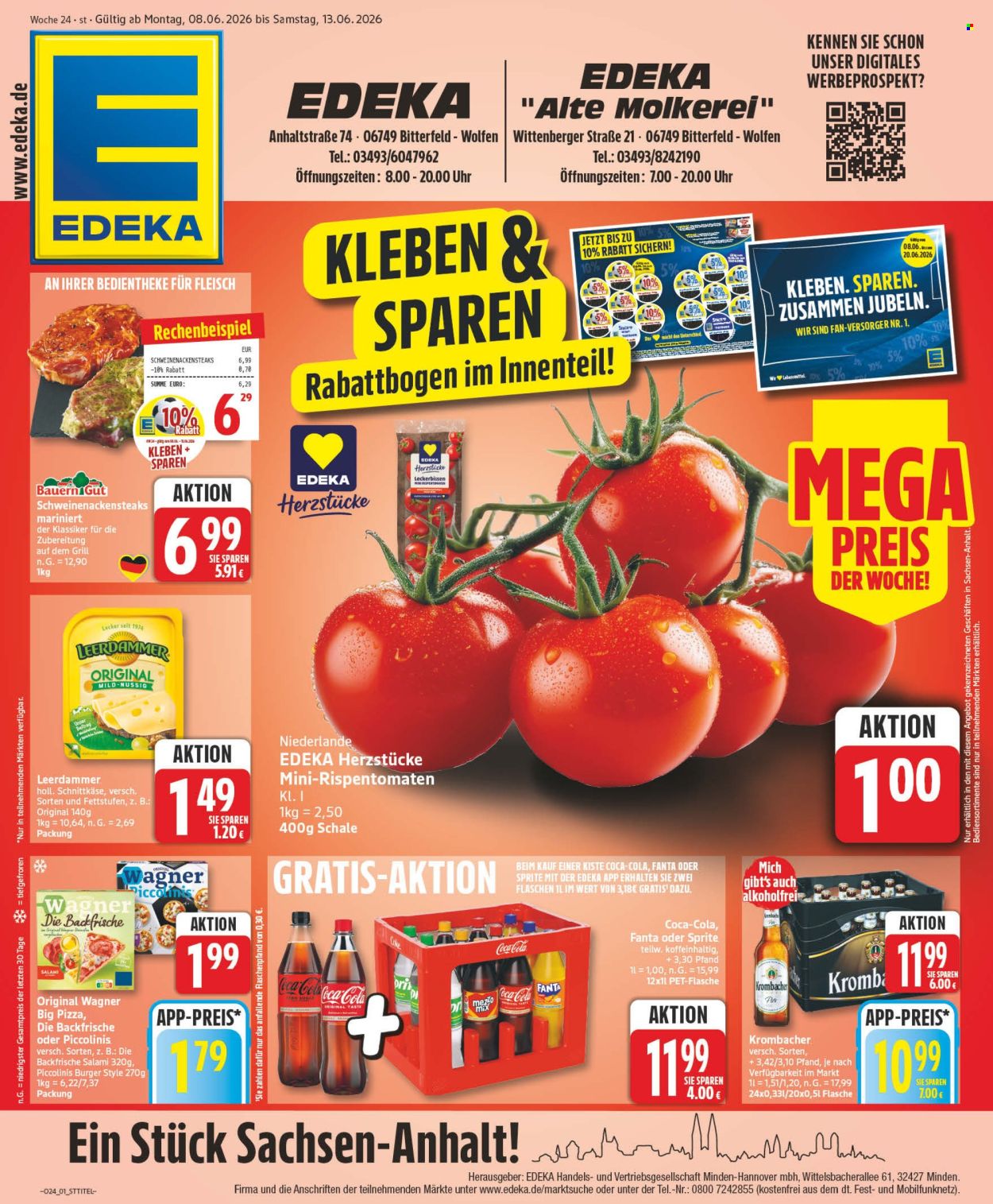 Leták Edeka - 8.6.2026 - 13.6.2026. Strana 1