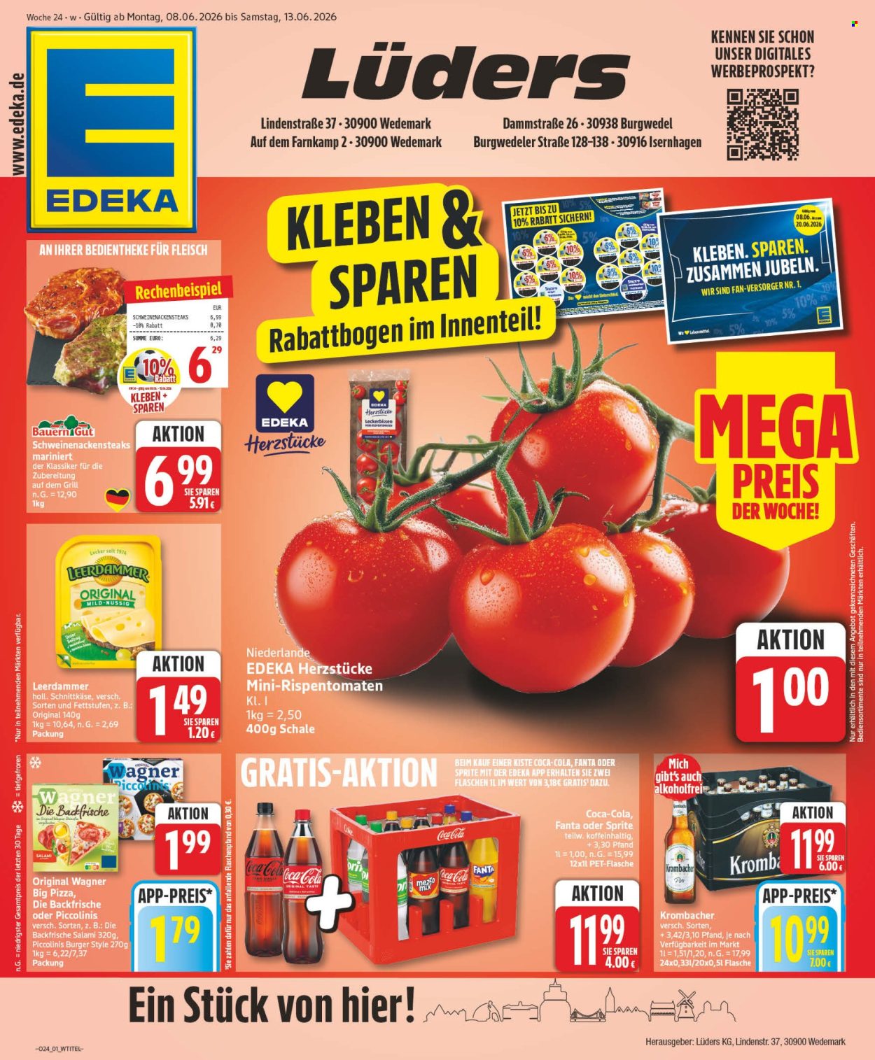 Leták Edeka - 8.6.2026 - 13.6.2026. Strana 1