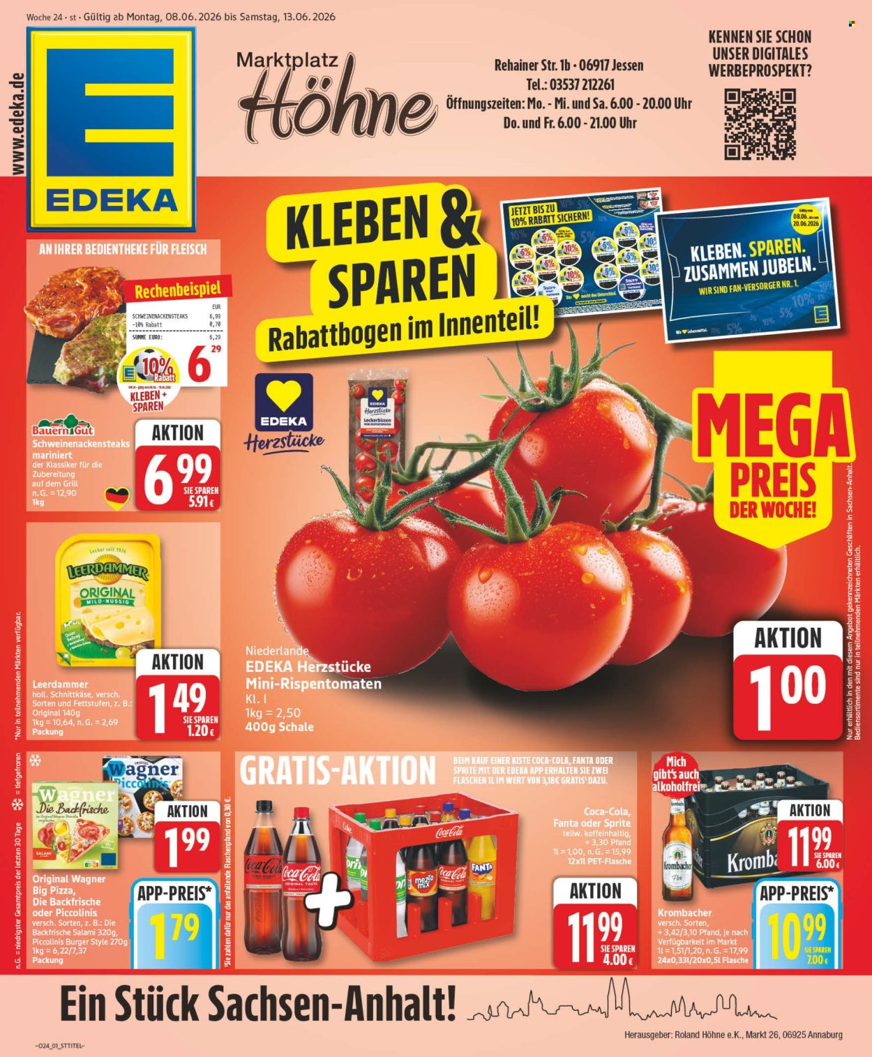Leták Edeka - 8.6.2026 - 13.6.2026. Strana 1