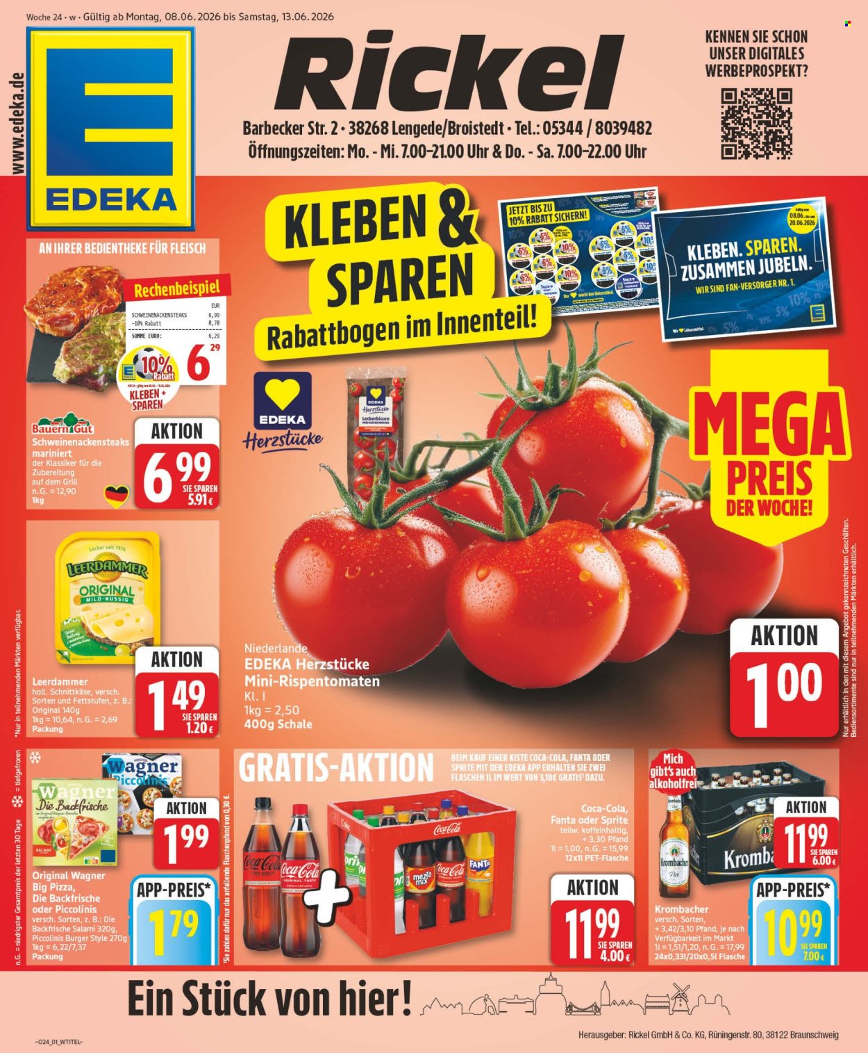 Leták Edeka - 8.6.2026 - 13.6.2026. Strana 1
