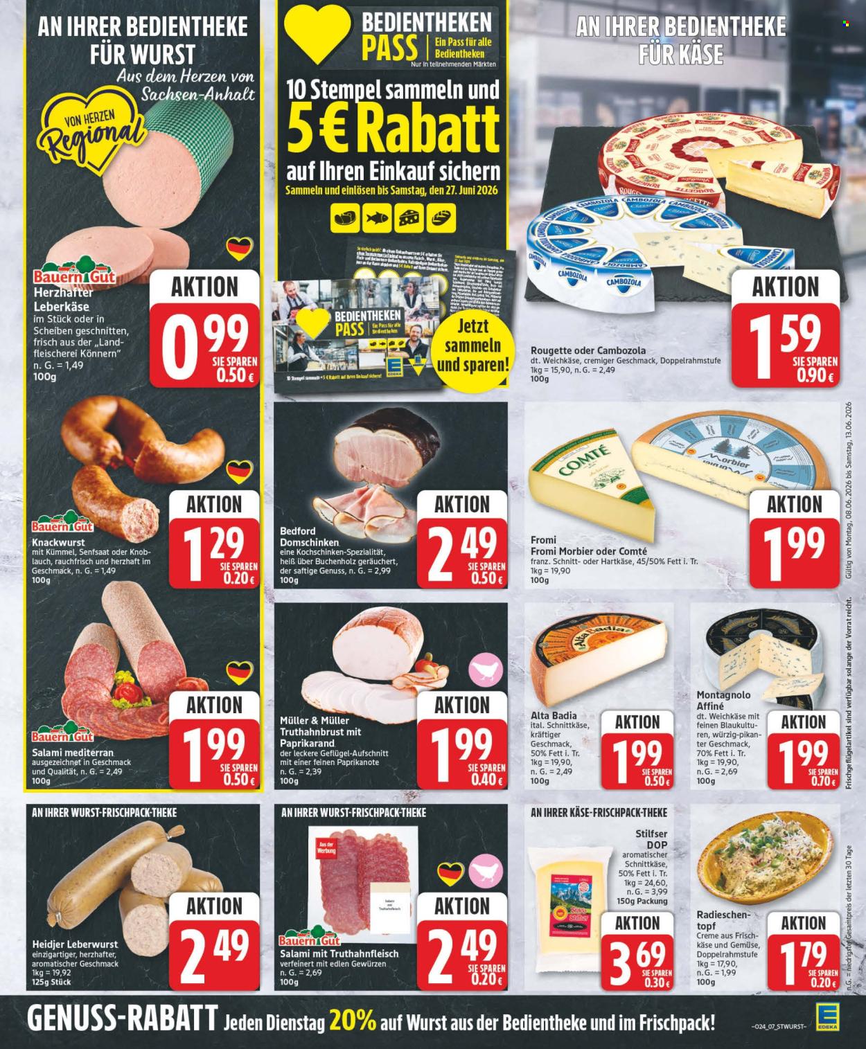 Leták Edeka - 8.6.2026 - 13.6.2026. Strana 7