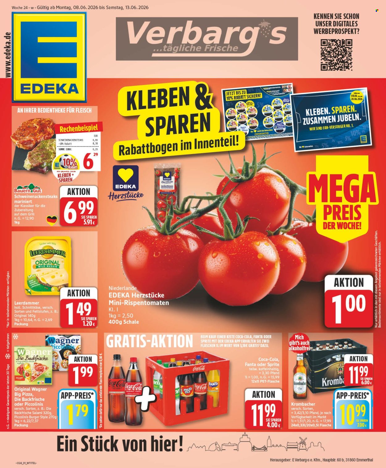 Leták Edeka - 8.6.2026 - 13.6.2026. Strana 1