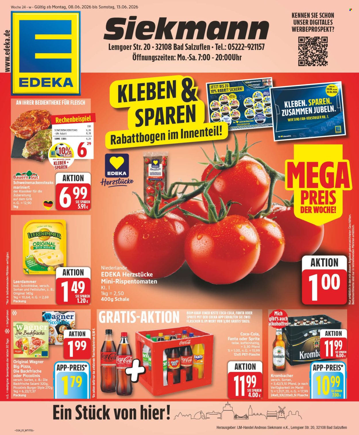 Edeka Prospekte  - 8.06.2026 - 13.06.2026. Seite 1