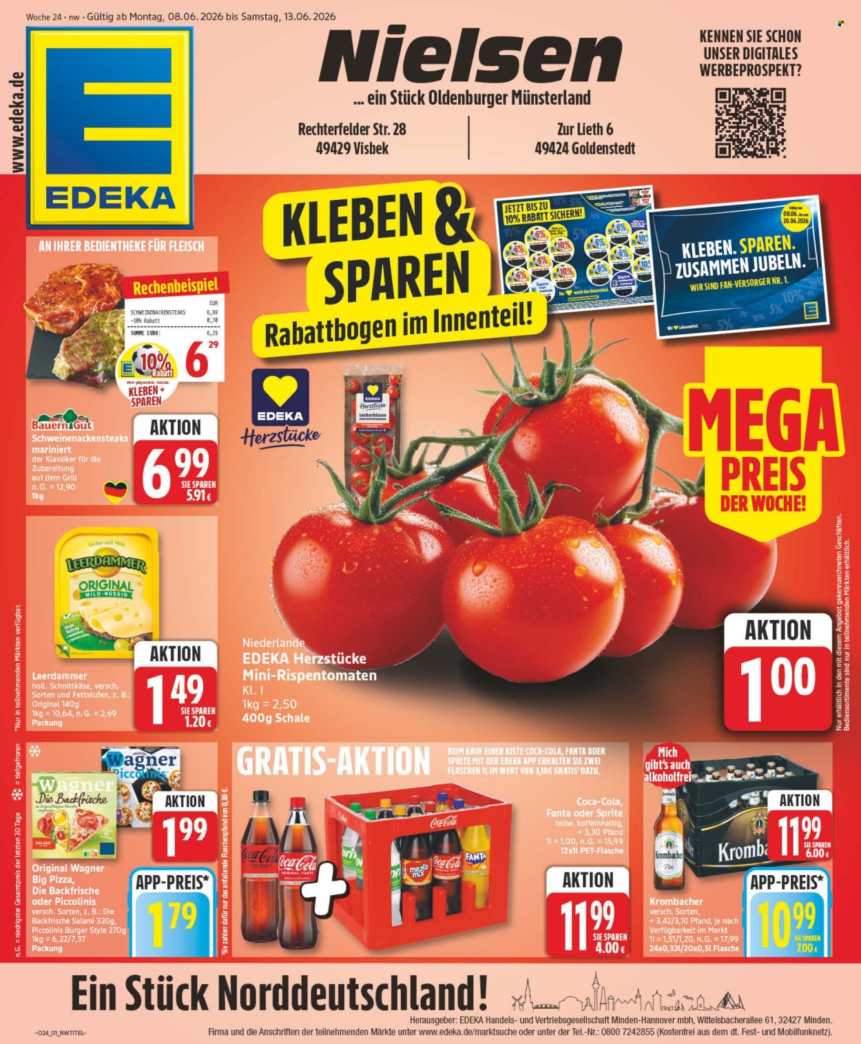 Leták Edeka - 8.6.2026 - 13.6.2026. Strana 1