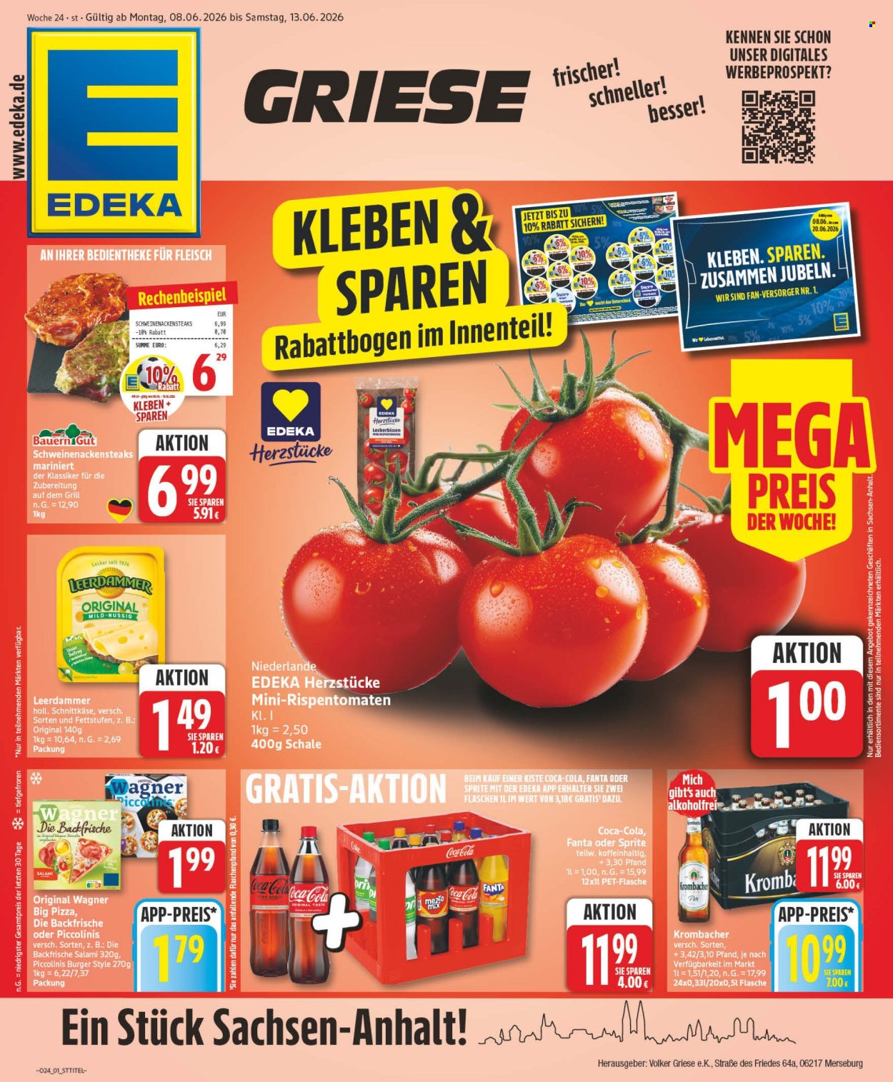 Leták Edeka - 8.6.2026 - 13.6.2026. Strana 1