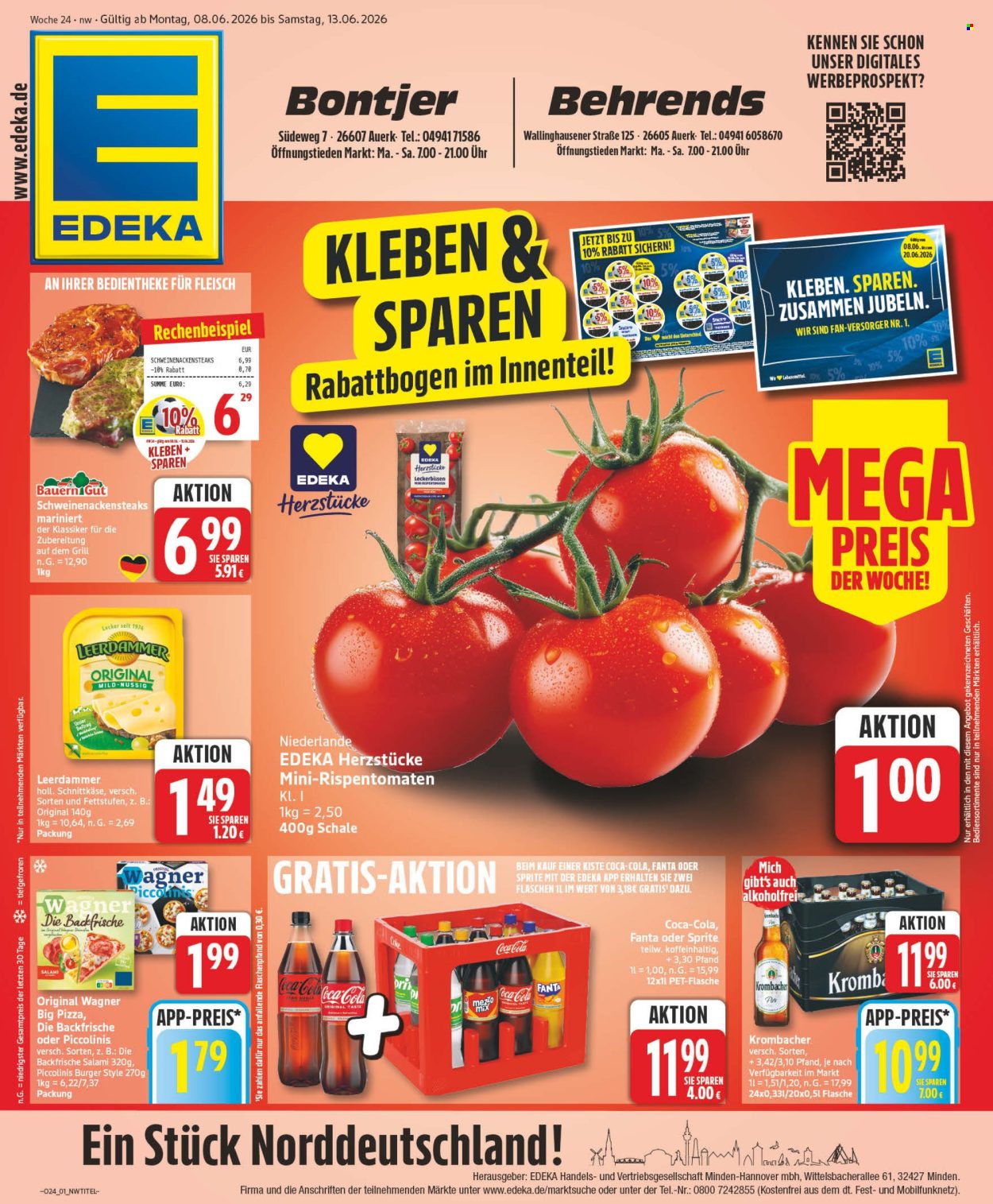 Leták Edeka - 8.6.2026 - 13.6.2026. Strana 1