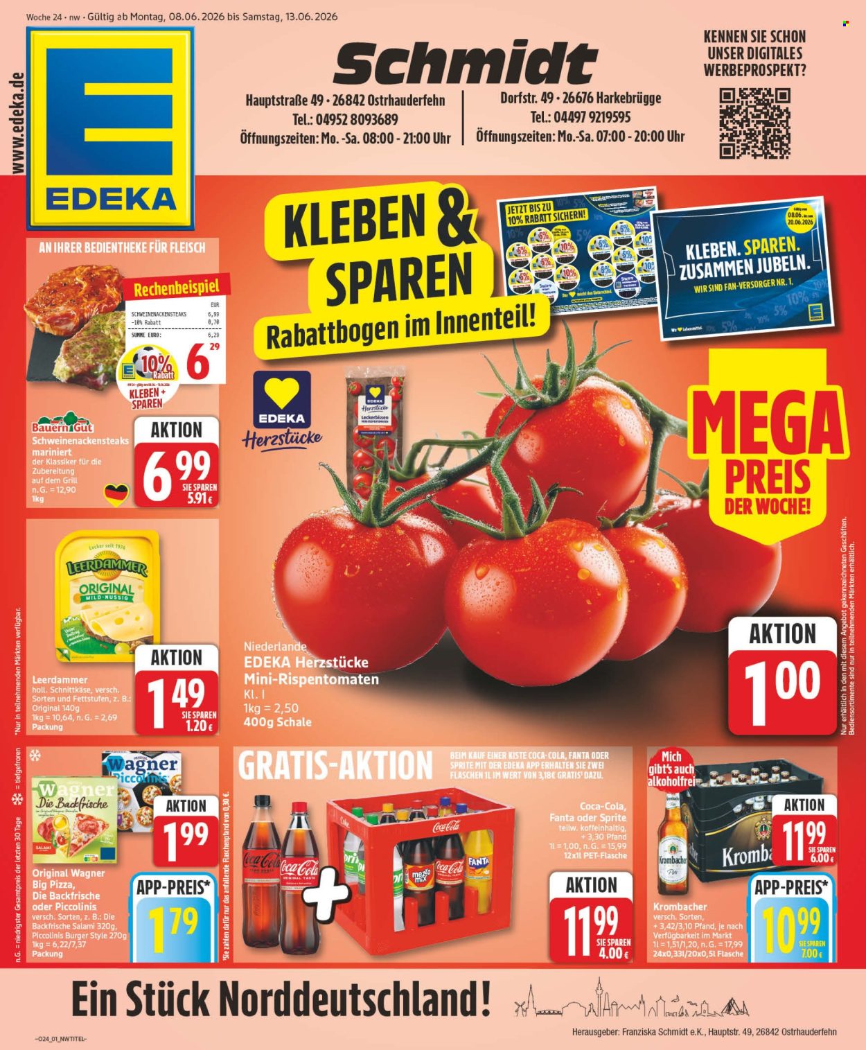 Leták Edeka - 8.6.2026 - 13.6.2026. Strana 1