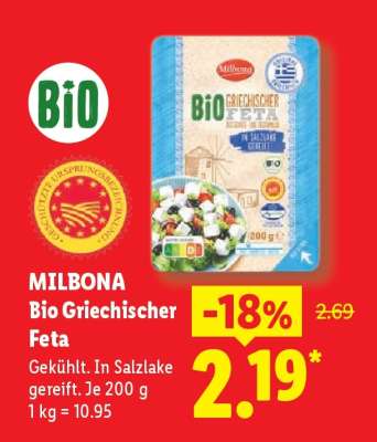 Milbona Bio Griechischer Feta