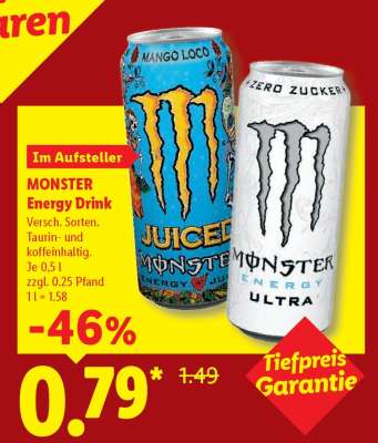 Monster energy drink