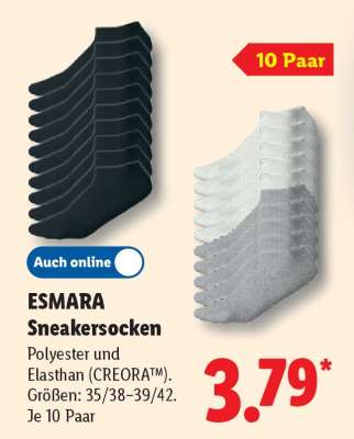 ESMARA Sneakersocken