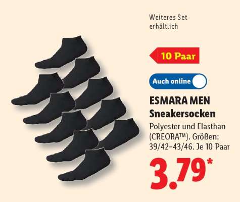 ESMARA MEN Sneakersocken