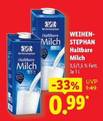 Weihenstephan Haltbare Milch