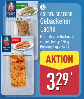 GOLDEN SEAFOOD Gebackener Lachs