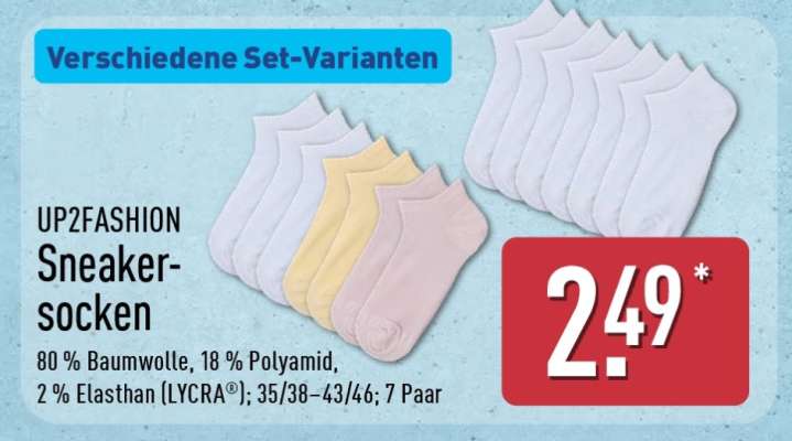 UP2FASHION Sneaker-Socken
