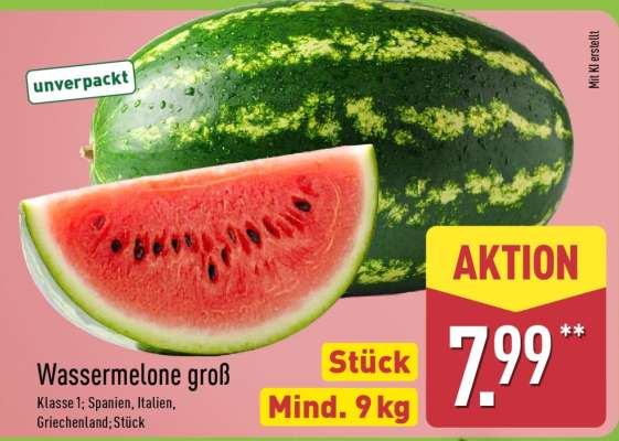 Wassermelone groß
