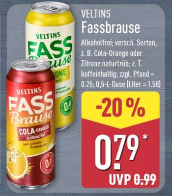 VELTINS Fassbrause