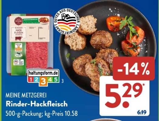 MEINE METZGEREI Rinder-Hackfleisch